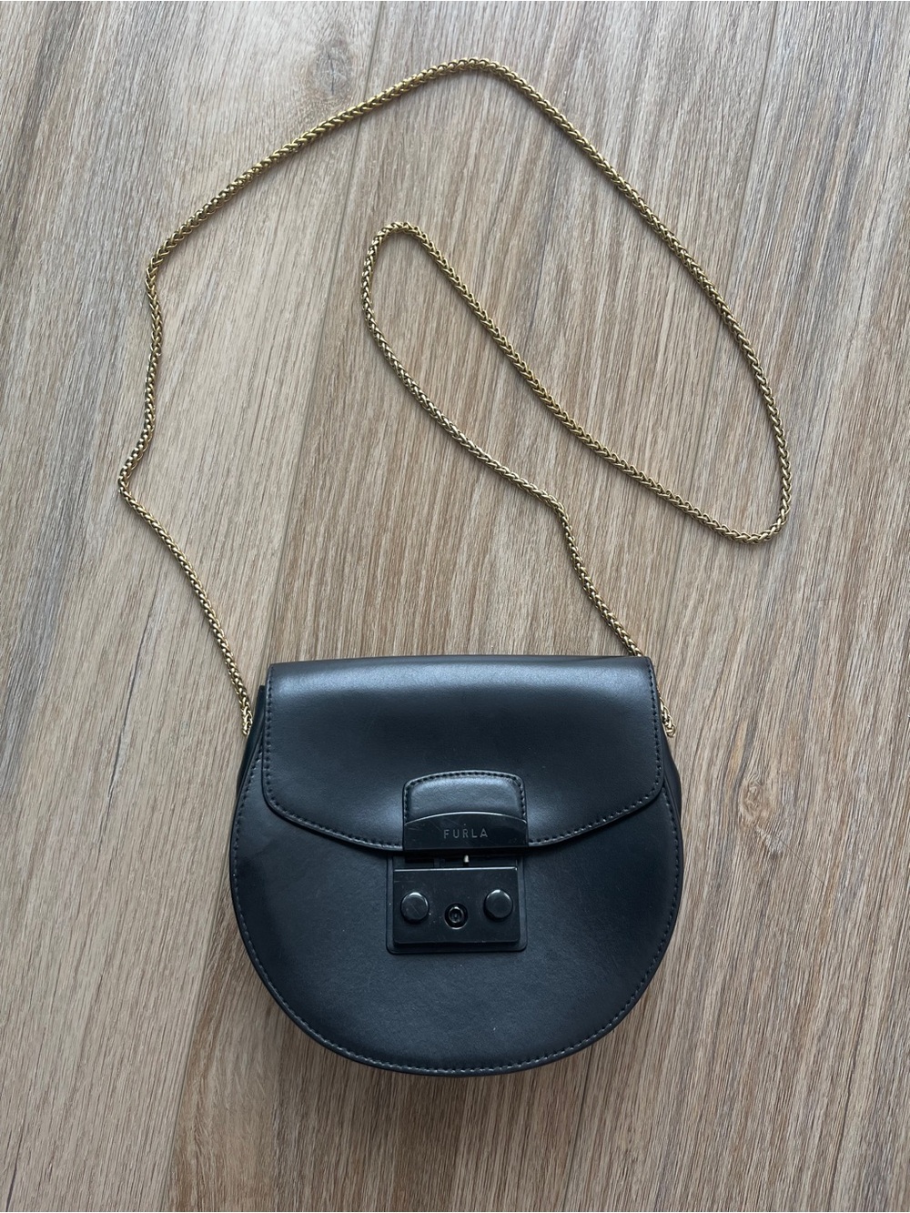 Furla black Metropolis Crossbody Mini